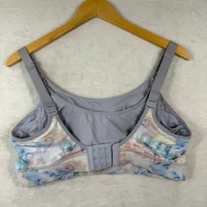 Kindred Bravely Large Watercolor Nursing Pumping Bra Hands-Free‎ Maternity Blue thumbnail 8
