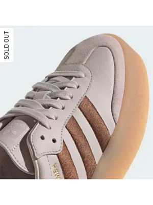 NWT Adidas Sambae platform gum sneakers putty mauve pink brown thumbnail 6