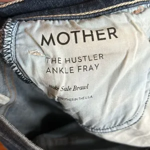 Mother The Hustler Ankle Fray High Waisted Jeans in Bake Sale Brawl thumbnail 5