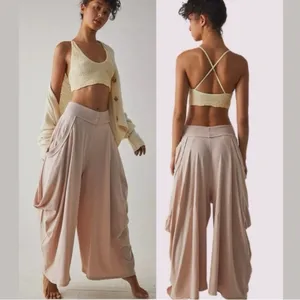 Free People Intimately Summer Slumbers Wide Leg Draped Harem Pants | Size XS thumbnail 9