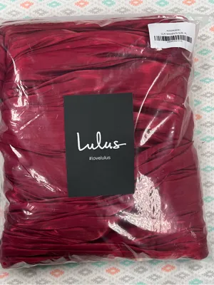 Lulu’s Berry Red Organza Pleated Drop Waist Maxi Dress XL thumbnail 14