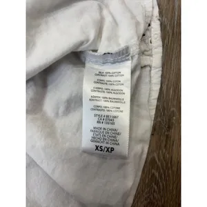 Eri + Ali Anthropologie White Eyelet Off Shoulder Blouse XS Boho Ruffle Top thumbnail 6