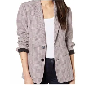 Chelsea28 medium 2 button front plaid jacket blazer coat C 3001 thumbnail 10