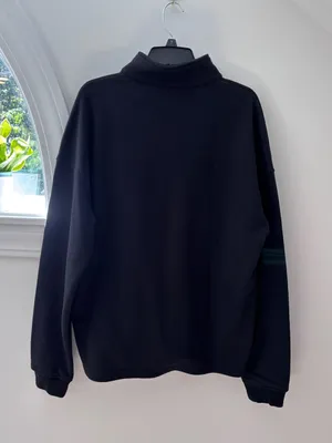 Alo Yoga Renown Heavyweight 1/4 Zip Sweatshirt Black Unisex Medium Pullover M⁠ thumbnail 14