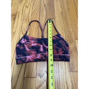Lululemon Flow Y‎ Nulu Bra *Light Support, A–C Cups Intensity Pink Blossom Multi thumbnail 6