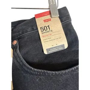 Levi’s 501 Original Fit Black Cut Off Micro Denim Jean Shorts Women’s Size 30 thumbnail 6