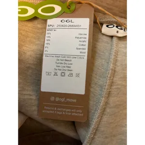 OGL Move Sleeveless Turtleneck Knit Sweater Top Beige Size S New With Tags thumbnail 9