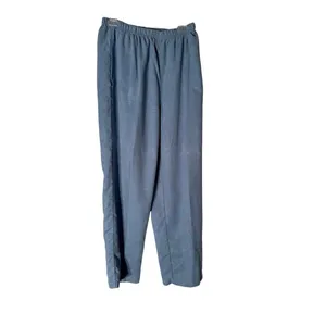 Ladies Club 2pc Baby Blue‎ Suede Pants Set Women's Size Large thumbnail 7