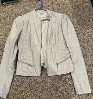 Leather Jacket Tan Size M thumbnail 1