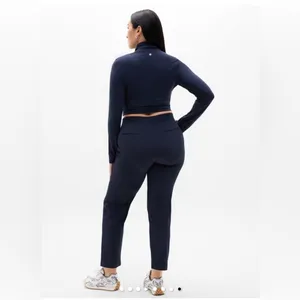 $99 Athleta Brooklyn Mid Rise Ankle Pant in navy blue 16 thumbnail 2