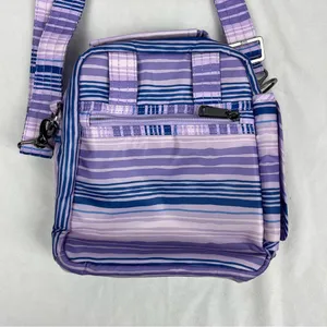 Lug Flapper SE Quilted Convertible Crossbody Bag Love Waves Purple Stripes NWOT thumbnail 4