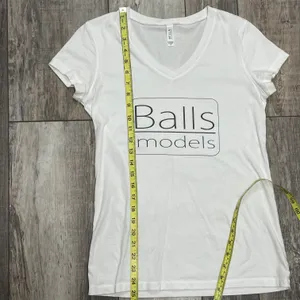 Bella Zoolander White T-shirt Balls Models Size Medium thumbnail 8