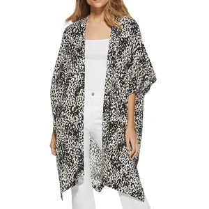 5/$30 🎈 Scoop women’s xs/s animal print‎ kimono thumbnail 2