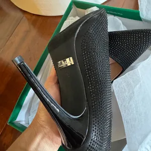 Lauren Lorraine Black Studded Heels thumbnail 3