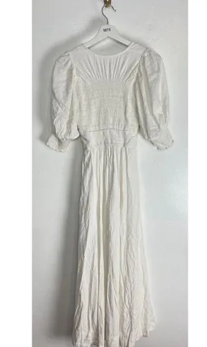 FREE PEOPLE String of Hearts Cutout Maxi Dress in White Size X-Small thumbnail 9