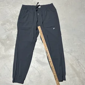 Fabletics Jogger UNISEX SZ L One Drawstring Pocket Pants Sweatpants Grey Running thumbnail 5
