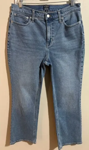 J.‎ Crew Mid-Rise Flare Crop Jeans Size 29 thumbnail 1