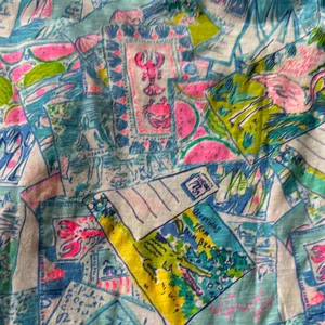 Lilly Pulitzer Blue and Pink Graphic Tee thumbnail 4