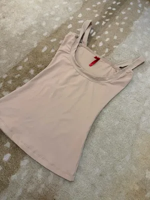 SPANX Nude Scoop Neck Shaping Tank Top Cami Compression Sleeveless M thumbnail 3
