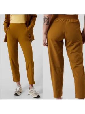 Athleta Brooklyn Ankle Pant Women in Brass Yellow Size 4 #198671 thumbnail 2