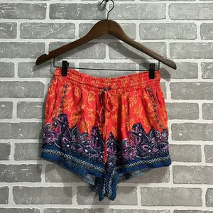 Free People San Paolo Boho Studded Embellished Drawstring Shorts Medium Festival thumbnail 3