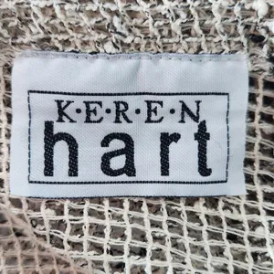 Keren Hart Natural Loose Knit Cardigan with Oversized Button Detail Size XXL thumbnail 8