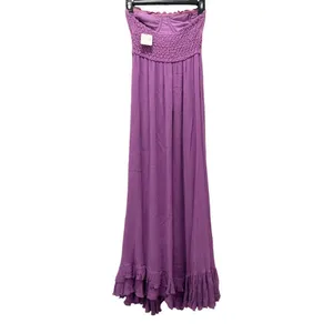 Free People Lavender Strapless Lace Maxi Dress thumbnail 10