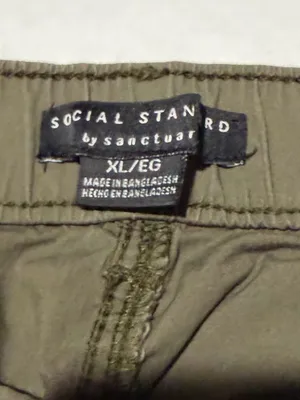 Social Standard by Sanctuary‎ Olive Green Cargo Shorts thumbnail 2