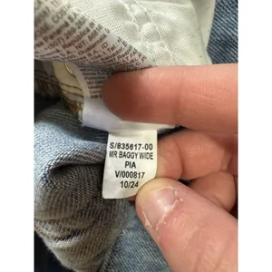 Old Navy Women‎ Size 10 Petite Mid Rise Baggy Wide Leg Denim Jeans Hippie Boho thumbnail 13