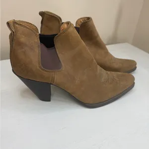 Twisted X Brown Western Leather Ankle Boots Sz 8 Cowboy Cowgirl Country thumbnail 14
