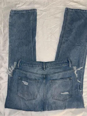 Vervet Light Blue Wash Distressed High Waisted Boyfriend Jeans size 29 thumbnail 3
