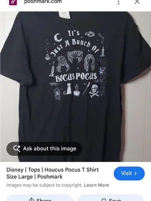 Disney Black Hocus Pocus Graphic Tee | Size XL Halloween thumbnail 12