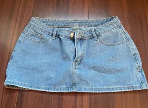 Jean Mini Skirt Shein thumbnail 1