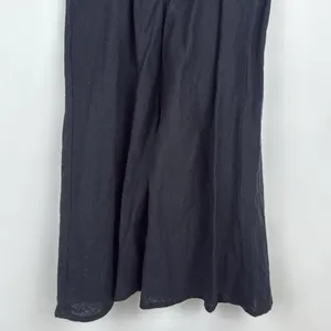 Abercrombie & Fitch Black Emerson Cap Sleeve Linen Mini Dress Size Medium thumbnail 7