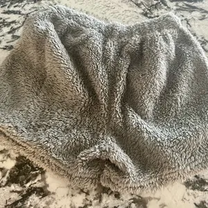 Womens Sexy Warm Fuzzy Fleece Cropped Lounge Two- Piece Set Size Small 🩶🩶 thumbnail 10