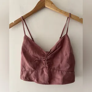 Abercrombie & Fitch‎ Mauve Pink Cropped Smock Back Tank Top thumbnail 2