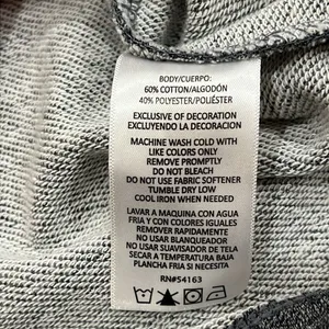 Calvin Klein Heather Grey Half Zip Oversized Crop Pullover Sz Small thumbnail 13