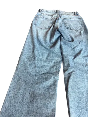 Revice High Waisted Straight Leg Jeans Distressed Light Wash Denim Size 25 Women thumbnail 10