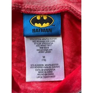 Batman Harley Quinn Women’s Red Black Long Sleeve Shirt Sz M thumbnail 2