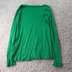 Ralph Lauren Sport Green Pima Cotton Lyocell V-Neck Long Sleeve Tee XL thumbnail 2
