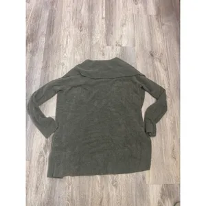 Barefoot Dreams CozyChic Lite Circle Cardigan‎ Olive Green Shawl Collar L/XL thumbnail 4
