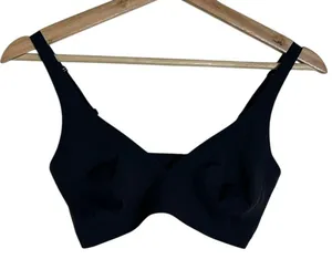 Skims Women's Fits Everybody Unlined Triangle Bra Black‎ Small NWOT thumbnail 1