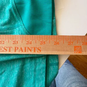 Lululemon 1/2 Zip Pullover Womens 12 Teal Heathered Thumbhole Activewear Top‎ thumbnail 11