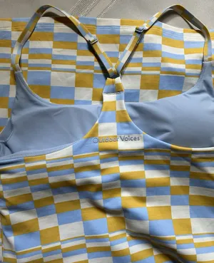 Outdoor Voices TechSweat Move Free Active Dress Size M Checkered Print Sport EUC thumbnail 13