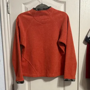 Wooly Bully‎ Fleece Sweatshirt Faux Fur Trim Gorp Winter Cabincore Granola thumbnail 3