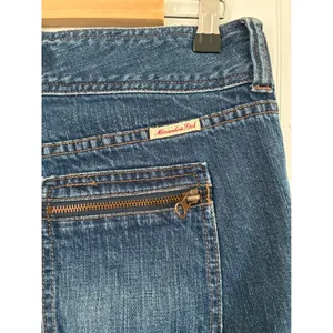 Y2K Abercrombie & Fitch Vintage Low Rise Flare Zipper Pocket Jeans Blue Size 4 thumbnail 4
