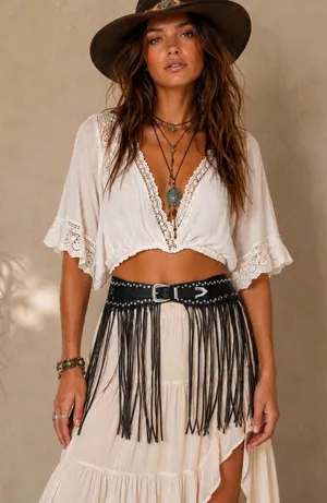 House of Harlow 1960 fringe western belt thumbnail 1