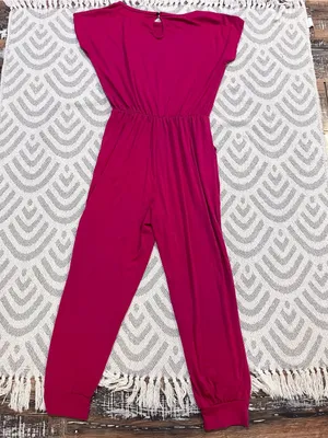 Magenta Pink Jumpsuit L/XL thumbnail 4