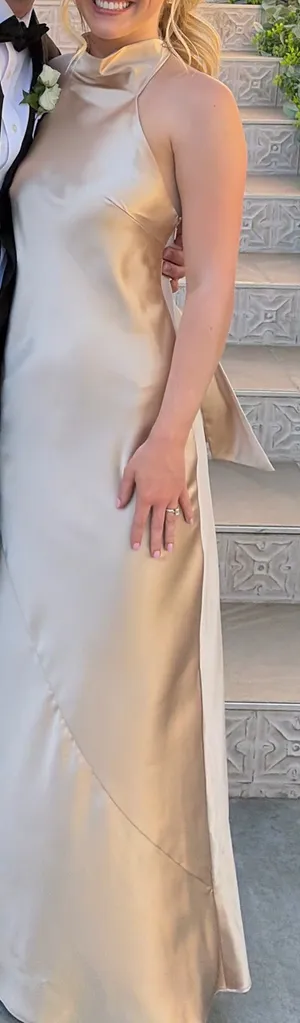 Azazie Bridesmaid Dress Champagne thumbnail 3