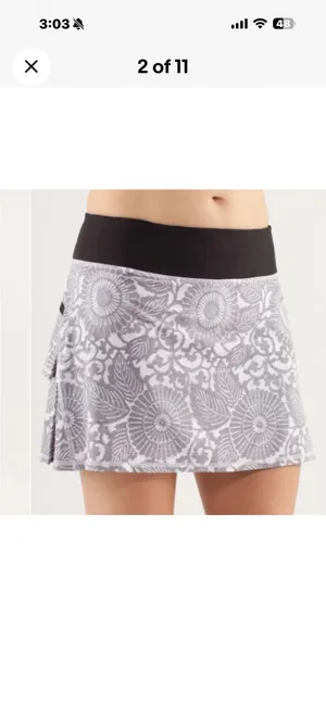 lululemon Athletica Black and Gray Skirt Size 6 thumbnail 2